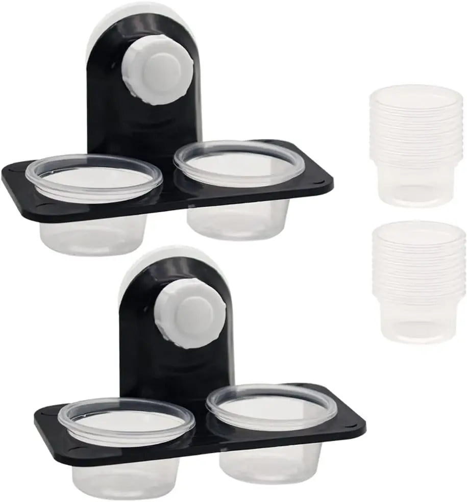 Gecko Feeder Ledge — Detachable Suction Cup Dish for Arboreal Reptiles