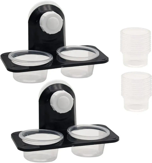 Gecko Feeder Ledge — Detachable Suction Cup Dish for Arboreal Reptiles