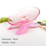 Silent Flying Saucer Exercise Wheel — Quiet Runner for Hamsters