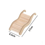 Wooden Wave Staircase — Eco-Friendly Climbing Ramp for Hamsters
