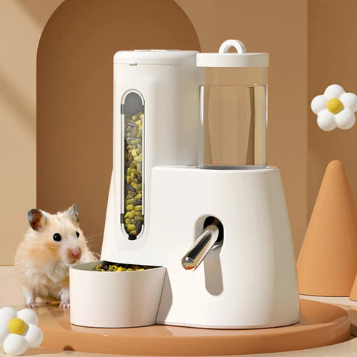 2-in-1 Hamster Feeder — Leak-Proof Food & Water Station