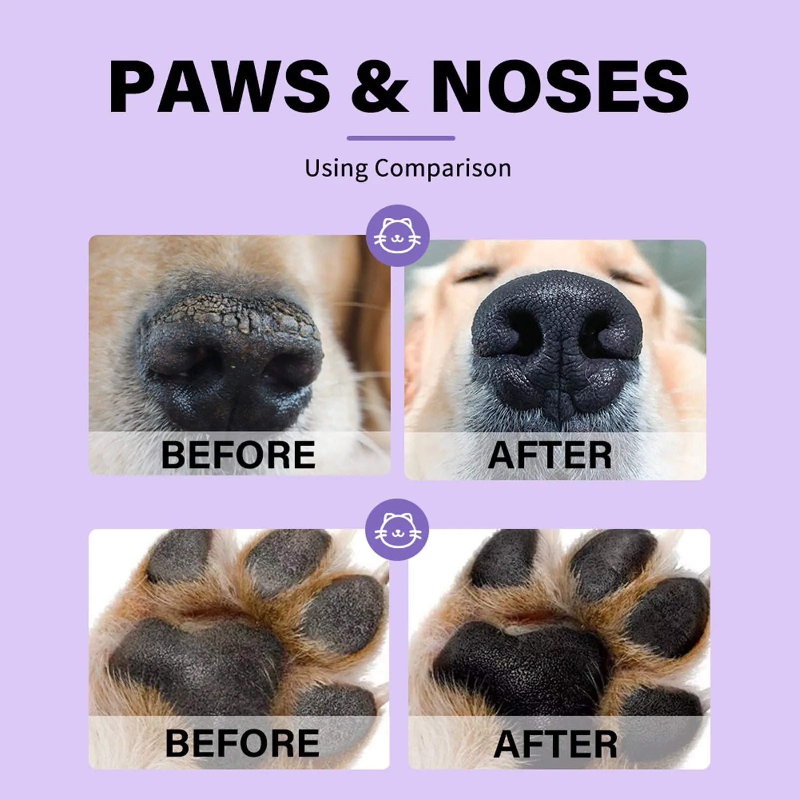 Natural Nose & Paw Balm for Dogs & Cats — Moisturizing, Licking-Safe Formula