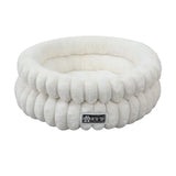 Round Velvet Pet Nest Bed with Removable Cover