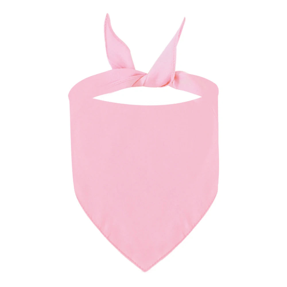 Custom Pet Cotton Bandana — Personalized Adjustable Triangle Scarf