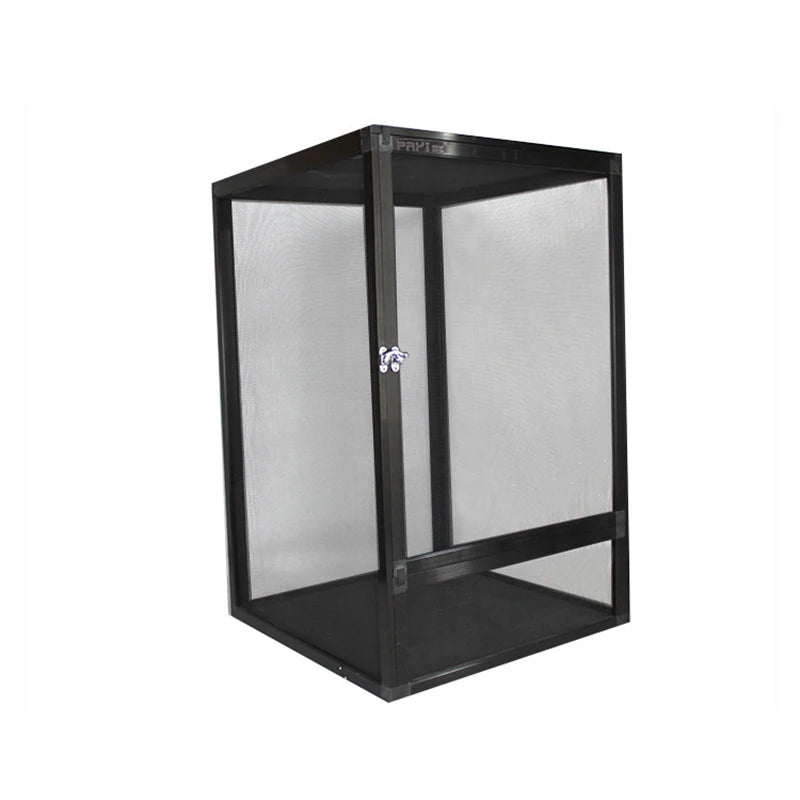 Front-Opening Reptile Terrarium — Tall Metal Mesh Door Enclosure