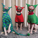 Sphynx Cat Waffle Knit Winter Hat (Adjustable Cold-Proof Cap)