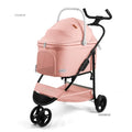 2-in-1 Portable Foldable Pet Stroller with Multi-Function Detachable Bag for Dogs & Cats — Lightweight