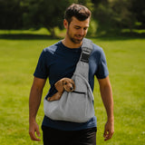 Double-Sided Dog Sling Carrier (Hands-Free, Adjustable Strap)
