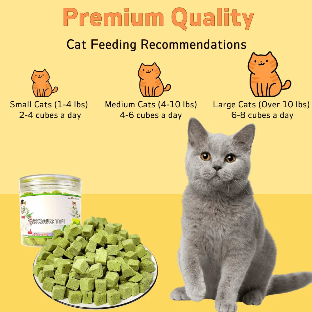 Chicken-Flavored Cat Grass Hairball Treats — 3.8oz Dental & Hairball Support Chews