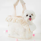 Lace Pet Outing Shoulder Bag (Breathable, Portable, Small Dogs)