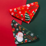 Christmas Santa Claus Bandana Bib Collar for Dogs & Cats