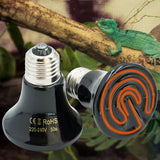 Ceramic Infrared Heat Emitter — No-Light Pet & Brooder Heat Bulb, E27, 25W–100W