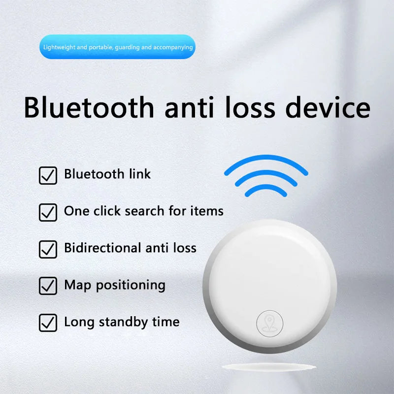 Mini 5G Bluetooth Smart Anti-Loss Tracker for Pets, Kids, Bags & Wallets