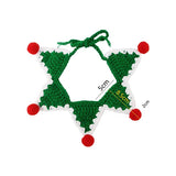 Christmas Knit Saliva Towel with Bell (Pet Bib Scarf)