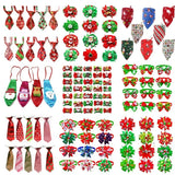 Christmas Pet Bow Tie Bandana 50-Pack (Dog & Cat Accessory)