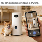 Smart Pet Camera with Treat Tossing, 1080P FHD, Night Vision & 2-Way Audio