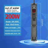 Submersible Aquarium Heater with LCD Display (500W, Digital, Adjustable)