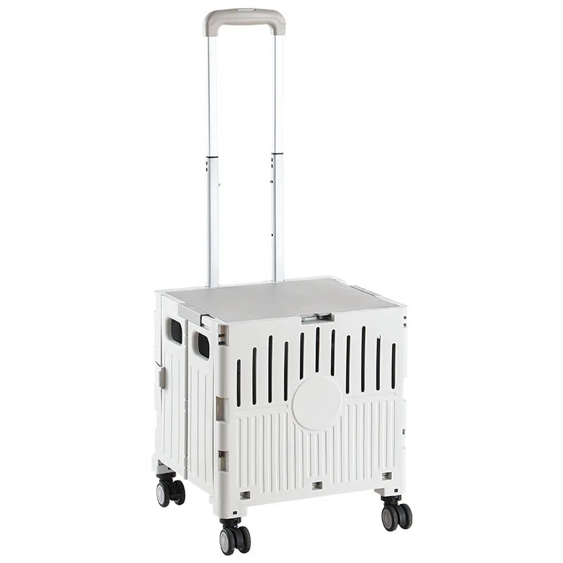 Lightweight Foldable Hand-Push Pet Scooter Cart for Small & Medium Dogs & Cats — Teddy, Corgi & More