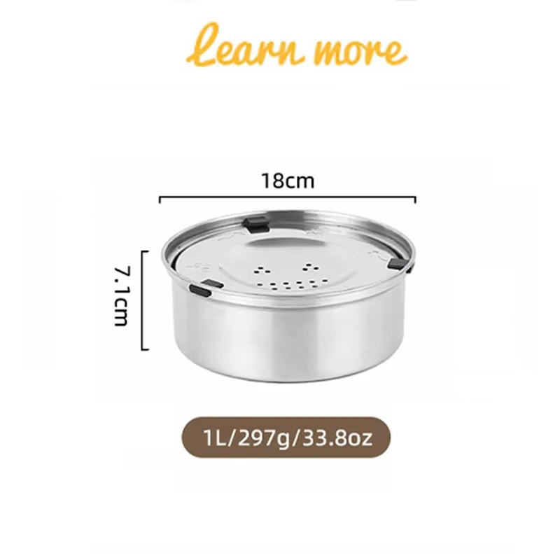 No-Spill Stainless Steel Dog Bowl