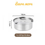 No-Spill Stainless Steel Dog Bowl