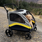 Premium 4-Wheel Dog Pram & Jogger Wagon Stroller for Small, Medium & Large Dogs