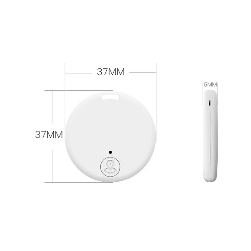 TNCE Round Bluetooth Smart Finder - Mini GPS Anti-Loss Tracker for Pets, Kids, Bags & Wallets