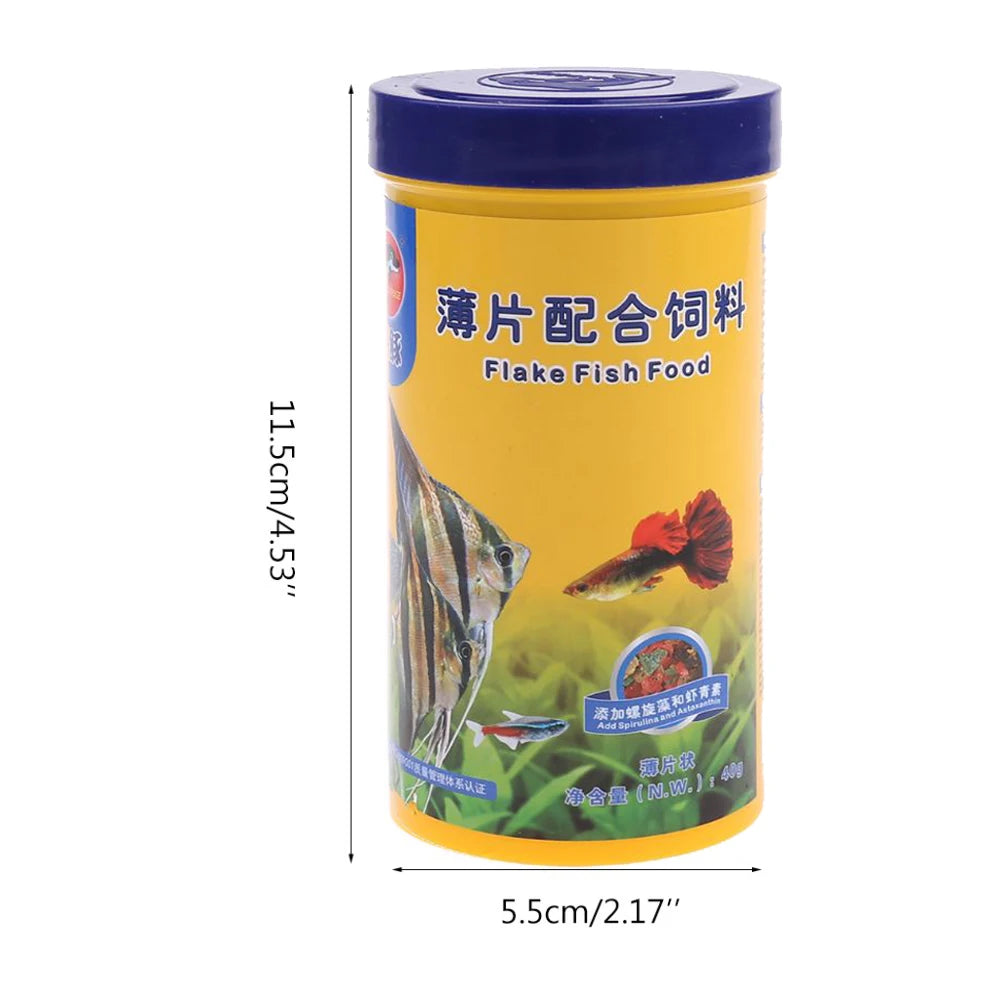 Ornamental Fish Food Mini Pellets (High Protein, Spirulina, Color Enhancing)