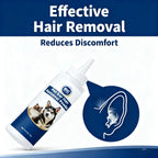PETCLEAR Painless Ear Hair Removal Powder for Dogs & Cats, 30g