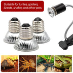 Flat-Face Ceramic Heat Lamp — Moonlight Night Bulb for Reptiles & Brooders, E27