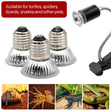 Flat-Face Ceramic Heat Lamp — Moonlight Night Bulb for Reptiles & Brooders, E27