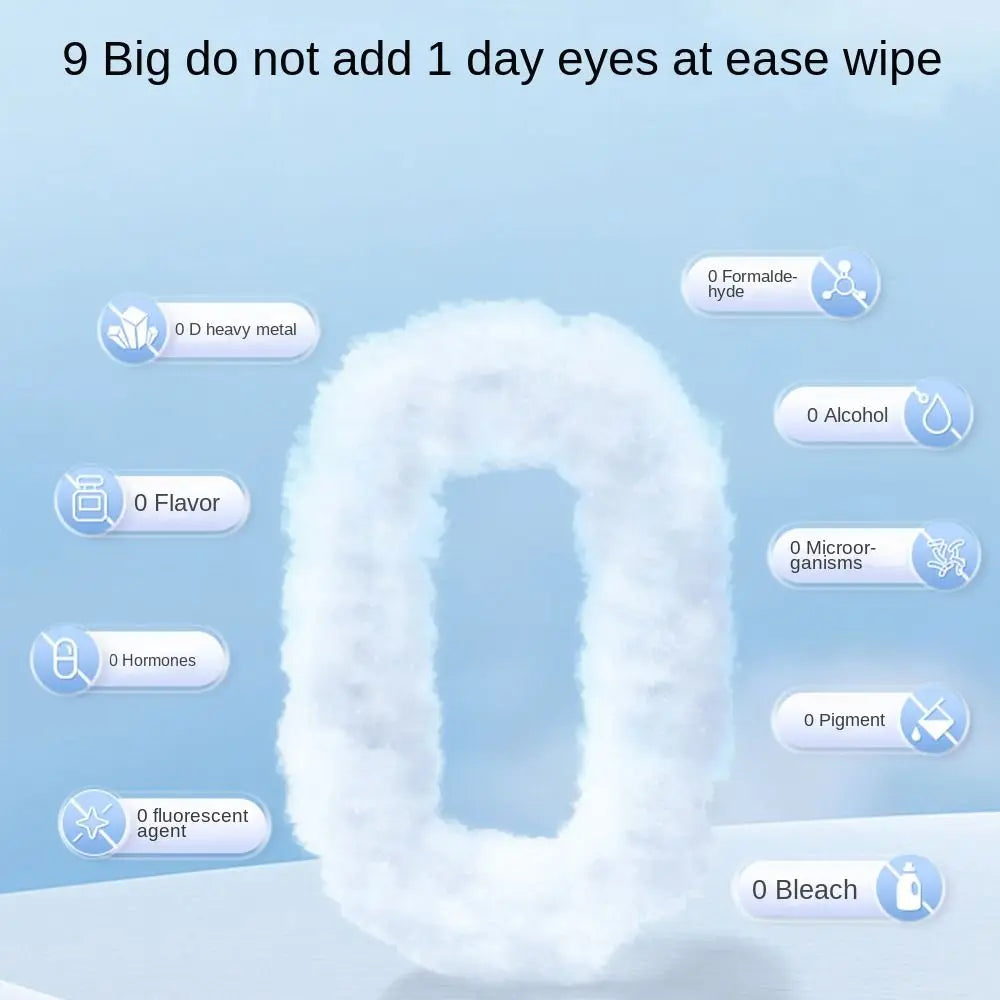 Pure Water Eye & Ear Wipes for Dogs & Cats — Tear Stain Removal (80-Pack)
