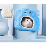 Plush Hamster Hideout Bed — Warm Winter Hut for Small Pets