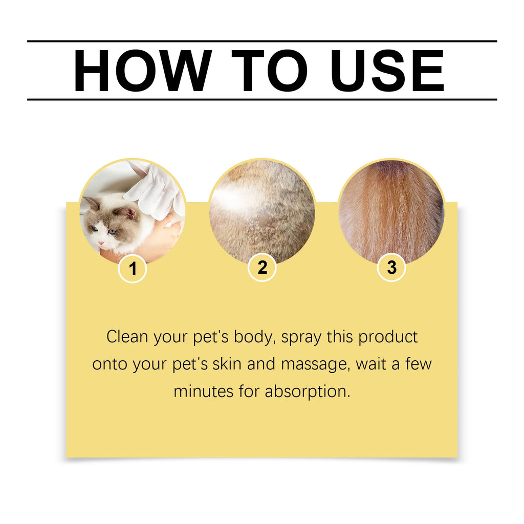 Herbal Pet Skin Soothing Spray — Anti-Itch & Skin Repair for Dogs & Cats