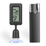 Mini Digital Reptile Thermometer-Hygrometer — 360° Rotating, Luminous Display
