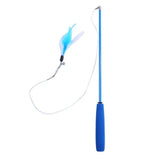 3-Section Telescopic Cat Wand — Extendable Interactive Fishing Pole Toy