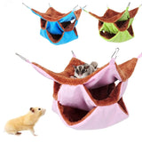 Plush Winter Pet Hammock — Double-Layer Fleece Hanging Bed