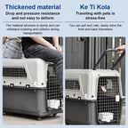 Rolling Pet Carrier with Wheels (Airline-Approved, Up to 44 lbs)