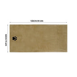 Embroidered Microfiber Pet Bath Towel — Super Soft & Absorbent
