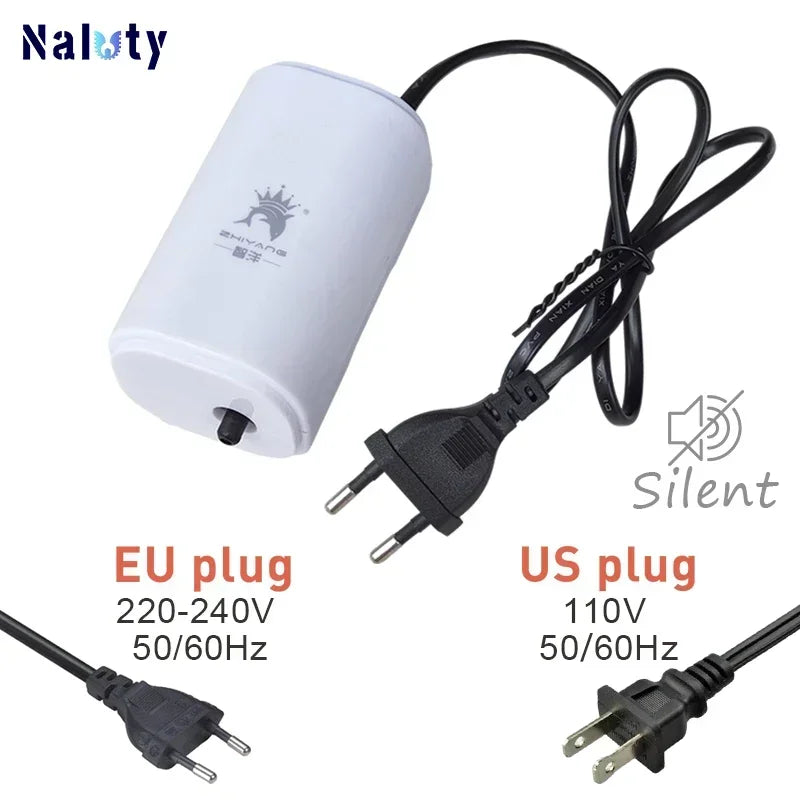 Ultra-Silent Aquarium Air Pump 3W Multi-Outlet Full Kit