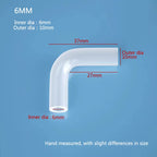 Soft Silicone Aquarium Elbow Connector (Flexible Joint, Hard Tube Adapter)