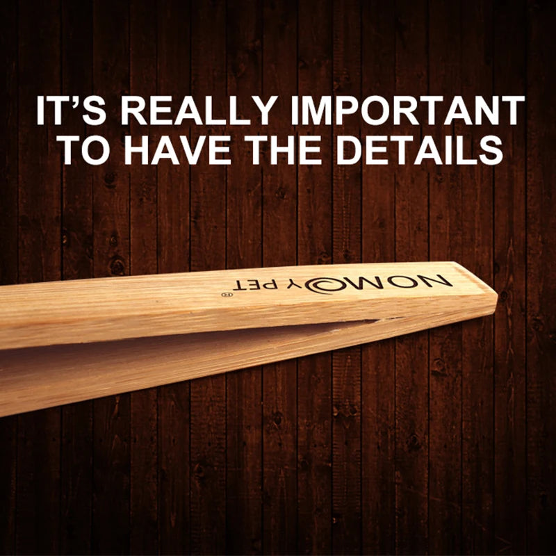 Bamboo Feeding Tweezers for Reptiles — Long-Reach Safe Handling Tool