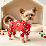 Christmas Santa Claus Dog Pajamas (Small Dog Holiday Pjs)