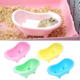 Small Pet Sand Bath Tub — Anti-Skid Base for Hamsters & Mice