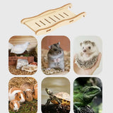 Wooden Hamster Ladder Bridge — Chew-Resistant Small Pet Climbing Toy