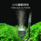Aquarium CO2 Diffuser & Bubble Atomizer (Suction Cup, Planted Tank)