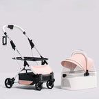 Multifunctional Foldable Pet Buggy with Detachable Carrier for Dogs