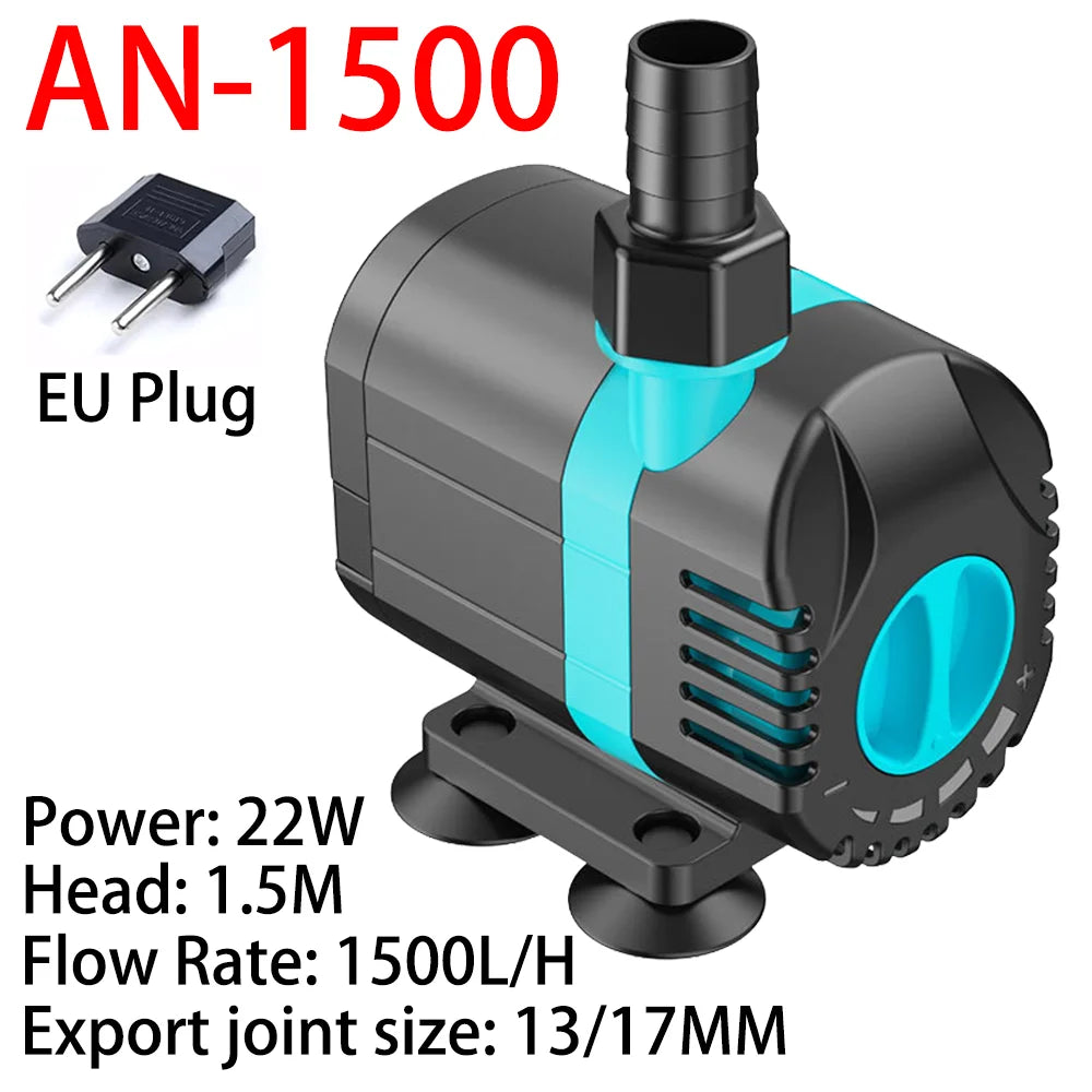 Brushless Submersible Aquarium Pump 600–4500L/H Ceramic Shaft