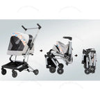 Ultra-Light Foldable Pet Stroller for Cats & Dogs — Dual-Pet