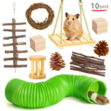 Wooden Molar Chew Toy Set — For Rabbits, Guinea Pigs & Small Pets