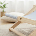Wooden Cat Recliner Chair with Adjustable Swing Bed